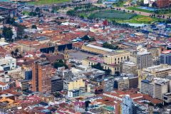 Bogota, vue sur la place Bolivar
