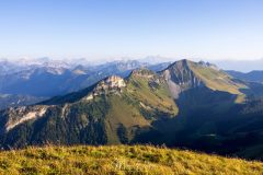 Les Alpes à l'horizon